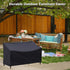 NIMBLOOM 2 53 26 35 Outdoor Bench Cover, Seater Patio Bench Cover, Waterproof Heavy Duty Furniture Cover with Air