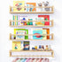 Fixwal Nursery Book Shelves, 23.6 Inch Floating Bookshelves for Wall Set of