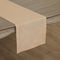 Solino Home Beige Linen Table Runner 36 Inch, 100% Pure Linen Classic Hemstitch, Machine Washable Dining