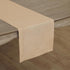 Solino Home Beige Linen Table Runner 36 Inch, 100% Pure Linen Classic Hemstitch, Machine Washable Dining