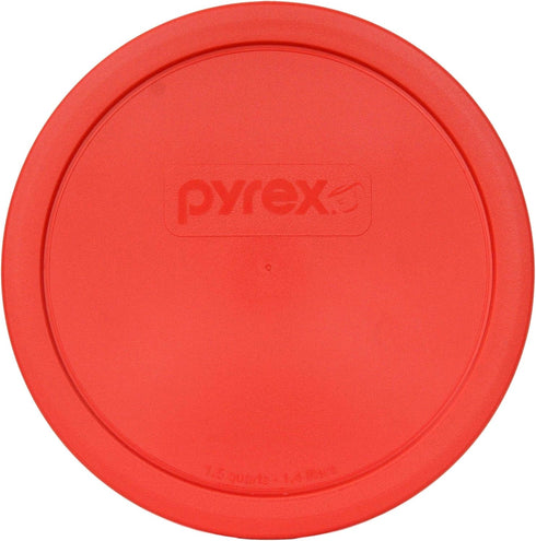 Pyrex 323-PC Red Round Plastic Mixing Bowl Replacement Lid, Made in USA