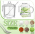 Leinuosen 2 Pcs Glass Pitcher Elegant Shaped Glass Creamer Pitcher, Glass Tea Pitcher, Coffee Milk Creamer Pitcher,