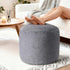 20" x 20" x 15" Pouf Ottoman Foot Rest, Pre-Stuffed Round Foot