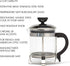 Primula 4 Cup Classic Coffee Press, Chrome - 0.45 Liters
