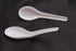 100 Pack Disposable White Plastic Asian Soup Spoons - Chinese Soup Spoons