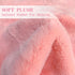 4.6x6 ft Pink Bear Soft Fluffy Large Rug, Shaggy Faux Sheepskin Fur Rug Fuzzy Shag Area Rug Cute Plush Carpet