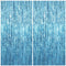 KatchOn XtraLarge Blue Foil Fringe Curtain, 8x3.2 Feet, Pack of 2 for Under The Sea Party Decorations