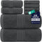 DAN RIVER 8 PC Luxury Bath Towels for Bathroom, 2 Bath, 2