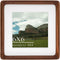 6x6 Square Picture Frame in Natural Walnut Wood, Solid Wooden Frames matted