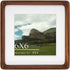 6x6 Square Picture Frame in Natural Walnut Wood, Solid Wooden Frames matted