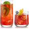 Libbey Ascent Set of 16 Drinking Glasses - Curvature Tumbler and Rocks Glasses, Versatile Glassware for Parties