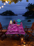 Indian Consigners Altar Cloth - Purple Triple Moon Square 18" for Alter Tarot Spread