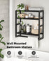 Galood 3 Over The Toilet Storage Bathroom Shelves Wall Mounted Tier Space Saver Corner Shelf Organizer Bamboo Towel
