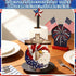 4th 250th Countertop Thyle of July Patriotic Paper Towel Holder, Red White Blue Eagle Cross Kitchen Decor Anniversary