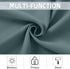 NICETOWN Short Curtains for Small Window, Blackout Portable Blinds Shades for Bedroom, Bathroom, Kitchen, 34 inch Width