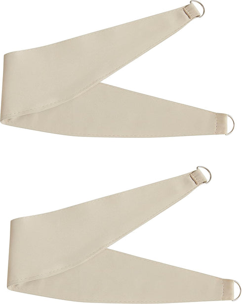 90% 84 inch Grommet 37" Wx84 Lx2 Bujasso Beige Blackout Curtains with Sheer Overlay Mix and Match Double Layer Thermal