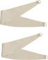 90% 84 inch Grommet 37" Wx84 Lx2 Bujasso Beige Blackout Curtains with Sheer Overlay Mix and Match Double Layer Thermal