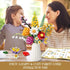 WIDELAND Set, 1070PCS Flowers Bouquet Building Artificial Plant Flower Kit Toy for Adults Kids Women Her, Wildflower