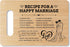 Wedding Bamboo Cutting Board Gifts, Recipe for a Happy Marriage, Engagement & Bridal Shower Gifts for Couples