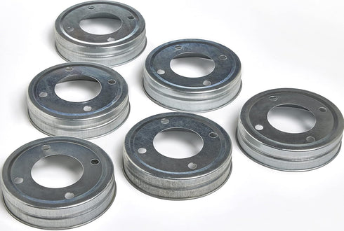 Wide Mouth Mason Jar Lids with Pre drilled Light Socket and Heat