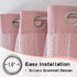 Grommet 52x84 Inch, 2 MYSKY HOME Pink Blackout Curtains for Girls Bedroom & Nursery Kids Blush Princess Double Layer