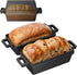 Heimekite 95 Inch Cast Iron Loaf Pan with Lid, bread pans for baking,
