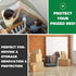 Queen Mattress Bags for Moving & Storage, Heavy Duty 4mil Reusable Waterproof Plastic Cover for Queen Size Bed