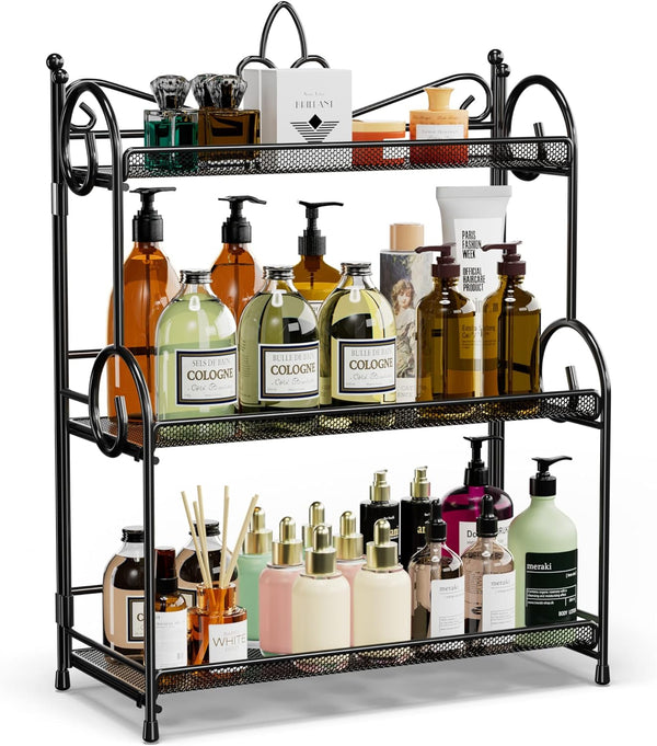 Bathroom Organizer Countertop - 3 Tier Spice Rack Organizer for Bathroom, Kitchen, Bedroom, Offices