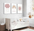 3 Pcs Boho Nursery Canvas Wall Art You Are My Sunshine Pink Sun Rainbow Cloud Painting Pictures Wall Decor Poster Print