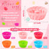 R HORSE 42Pcs Silicone Baking Molds Pumpkin Silicone Cups Non-Stick Muffins Mould Washable Cupcake Liners Donut Cake Pan Reusable Cupcake Wrapper Molds for Pan Oven Microwave Dishwasher by R HORSE