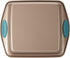 Rachael Ray Cucina Nonstick Baking Pan - Square 9 Inch Cake Pan, Brown