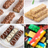 Palksky 2 Pack Medium Narrow Silicone Rectangle Molds, 12 Cavity for Protein Bars, Energy Bars, Caramel, Muffins