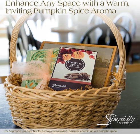 Pack 6, Closet, Floral Simplicity Pumpkin Spice Scented Sachets of Fall & Winter - Long-Lasting Scented Bags, Home