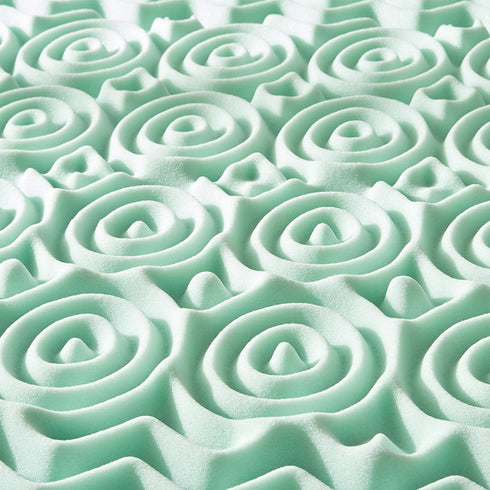 Best Price Mattress Queen Mattress Topper - 1.5 Inch 5-Zone Memory Foam Cooling Pad