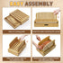 Joothlin Bamboo Bread Slicer for Homemade Bread Adjustable Width Slicing Guides, Compact Loaf Cutter for Perfect Slices
