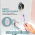 Hygienic Toothbrush Holder with Cap - Family Protection