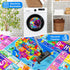 59"39.4" USA Map ABC Kid Rug for Playroom Geography Classroom Play Rug Educational Baby Playmat Alphabet Mat State