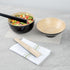 Restaurantware Bambuddha 9.8 Inch Bamboo Serving Set, 2-Piece Black Bamboo Salad Server Set with Heavy-duty Tongs