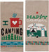 Kay Dee Designs Camping Adventures Chambray Towel Set - Happy Camper & I Heart Camping