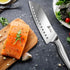 DDF iohEF 7 Inch Santoku Kitchen Knife, Japanese Stainless Steel, Ultra Sharp with Non-slip Ergonomic Handle