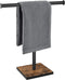 Hand Towel Holder Stand, Bathroom Towel Rack with Weighted Base, T-Shape Standing Towel Racks for Kitchen