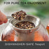 Creano Glass Teapot 34oz (1000ml) with Stainless Steel Strainer and Glass Lid