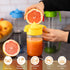 22.31oz Glass Lemon Juicer, Small Grapefruit and Citrus Juicer, Extractor Manual Hand with Handle and Pour Spout, BPA