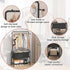 Calmootey Clothing Rack with Storage Bag, 3-in-1 Garment Rack for Bedroom, Hallway, Entryway, Black