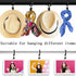16 Pack Curtain Rings with Clips, Window Clip Rings, Hangers for Drapery, Mini 1 Inch Diameter, Fits up to 5/8" Rod,
