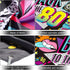 Irenare Back to The 80's Party Banner Decorations Supplies for Photography Background, 73 x 43 x 0.04 Inch