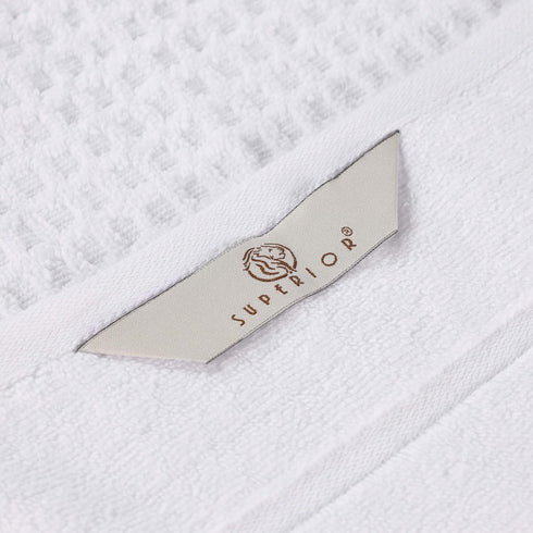 3-Piece Set, 1 1 1 Superior Cotton Towel Zero Twist, Waffle Border, Bathroom Essentials, Shower, Spa, Luxury Plush Soft