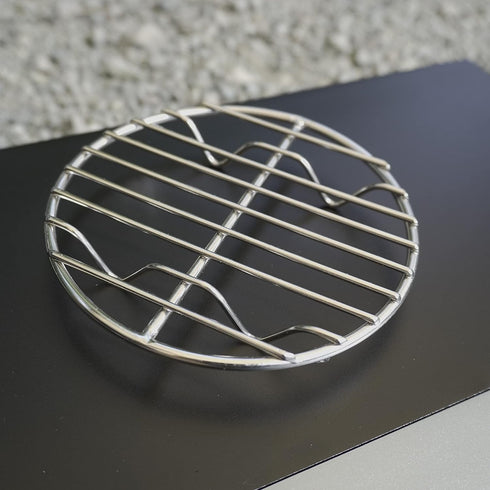 CAMPINGMOON f4.9-inch Round Stainless Steel Cooking Grid Grill for Backpacking Pocket Stove