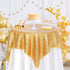B-COOL Gold Sequin Table Cloth - Rectangle Glitter Tablecloth for Wedding Decoration, Christmas, 50x50 inch
