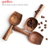 YANISM Spoon,10g Walnut Coffee Scoop,Wooden Coffee Bean Measuring Capacity,Natural Wood Coffee Scoop for Tea,Sugar